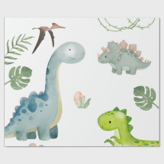 Dinosaur-Geschenkpapier Geschenkpapier
