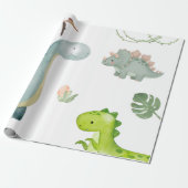 Dinosaur-Geschenkpapier Geschenkpapier (Ungerollt)