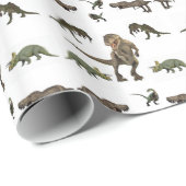Dinosaur-Geschenkpapier Geschenkpapier (Rolleneckpunkt)
