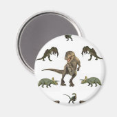Dinosaur-Geschenkpapier Magnet (Vorderseite/Rückseite)