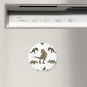 Dinosaur-Geschenkpapier Magnet (In Situ (Geschirrspüler))