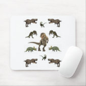 Dinosaur-Geschenkpapier Mousepad (Mit Mouse)