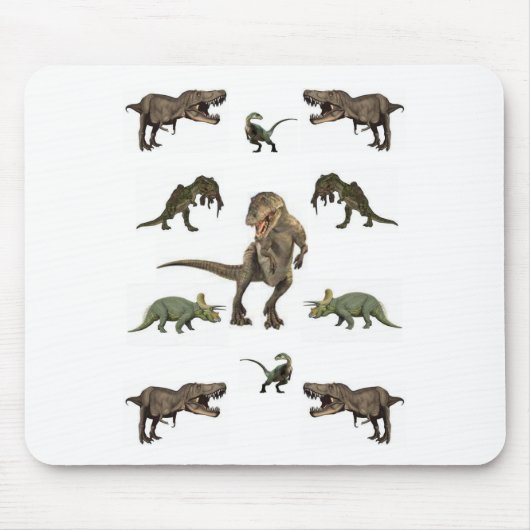 Dinosaur-Geschenkpapier Mousepad (Vorne)