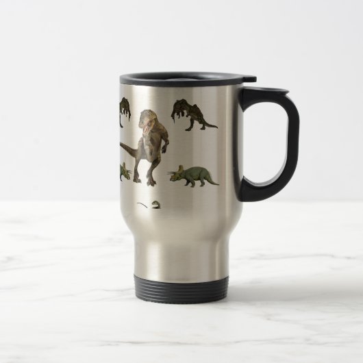Dinosaur-Geschenkpapier Reisebecher (Rechts)
