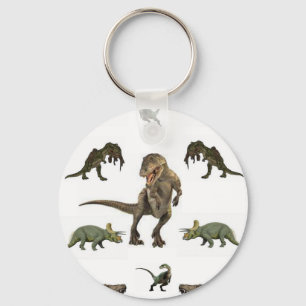 Dinosaur-Geschenkpapier Schlüsselanhänger