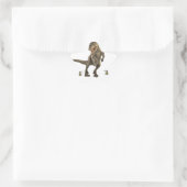 Dinosaur-Geschenkpapier Stern-Aufkleber (Tasche)