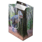 Dinosaur-Geschenktasche - Daspletosaurier Mittlere Geschenktüte (Vorderseite Schrägansicht)
