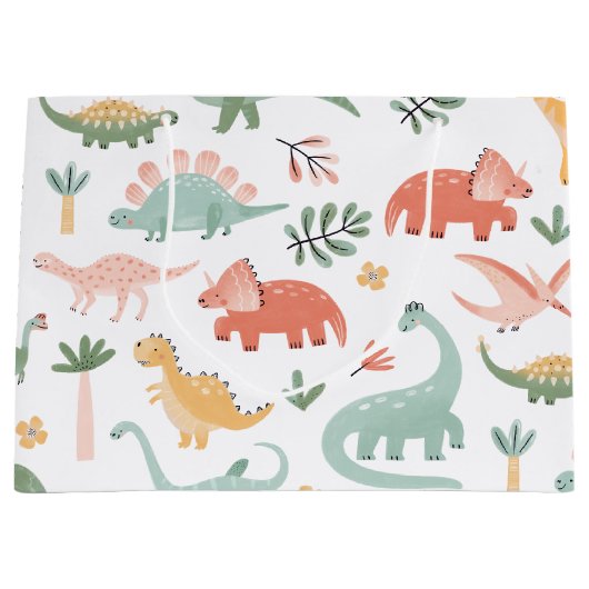 Dinosaur-Geschenktasche Große Geschenktüte (Vorderseite)