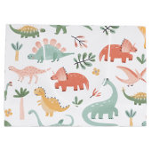 Dinosaur-Geschenktasche Große Geschenktüte (Rückseite)