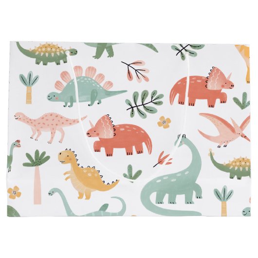 Dinosaur-Geschenktasche Große Geschenktüte (Rückseite)