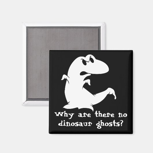 Dinosaur Ghost Magnet (Vorderseite/Rückseite)