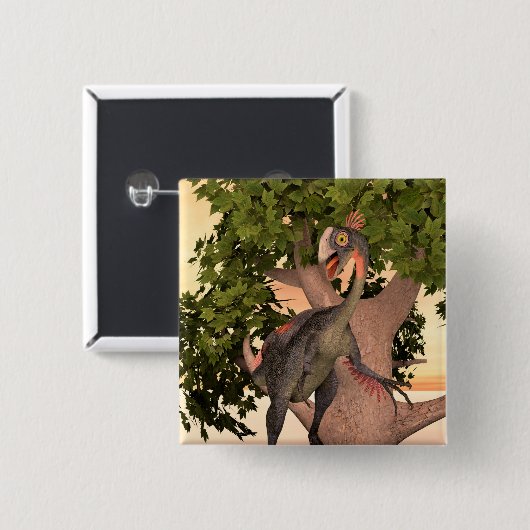 Dinosaur Gigantoraptor Button (Vorne & Hinten)