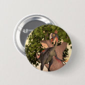 Dinosaur Gigantoraptor Button (Vorne & Hinten)