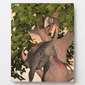 Dinosaur Gigantoraptor Fotoplatte (Vorderseite)