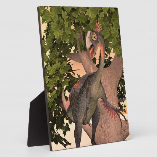 Dinosaur Gigantoraptor Fotoplatte (Seite)