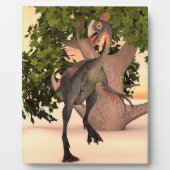 Dinosaur Gigantoraptor Fotoplatte (Vorderseite)