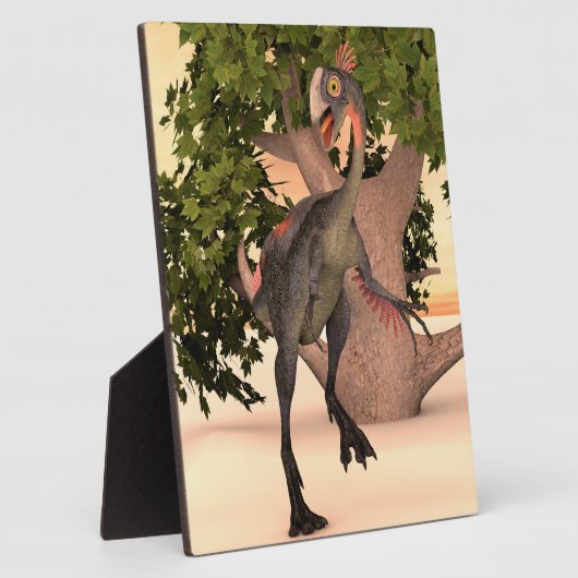 Dinosaur Gigantoraptor Fotoplatte (Seite)