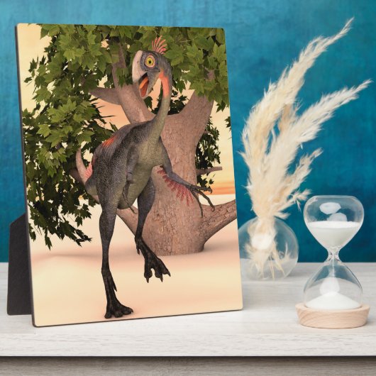 Dinosaur Gigantoraptor Fotoplatte (Seite)