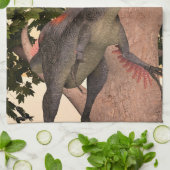 Dinosaur Gigantoraptor Küchentuch (Gefaltet)