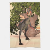 Dinosaur Gigantoraptor Küchentuch (Vertikal)