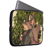 Dinosaur Gigantoraptor Laptopschutzhülle (Vorne Rechts)