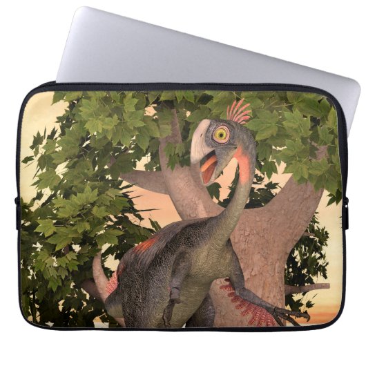 Dinosaur Gigantoraptor Laptopschutzhülle (Vorderseite)