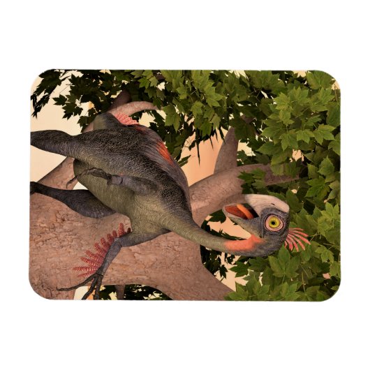 Dinosaur Gigantoraptor Magnet (Horizontal)