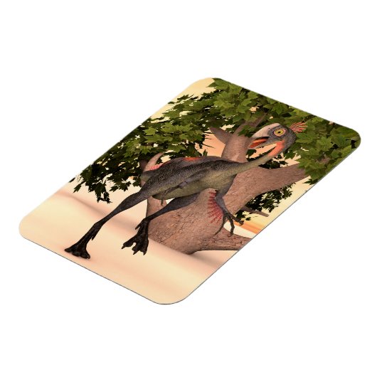 Dinosaur Gigantoraptor Magnet (Linke Seite)