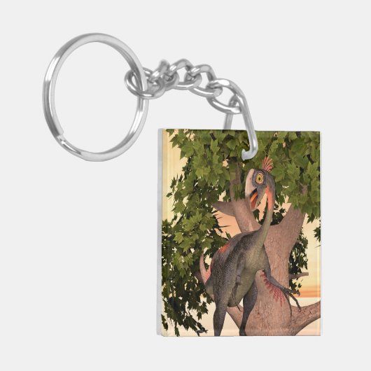 Dinosaur Gigantoraptor Schlüsselanhänger (Vorderseite links)