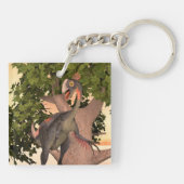 Dinosaur Gigantoraptor Schlüsselanhänger (Rückseite)