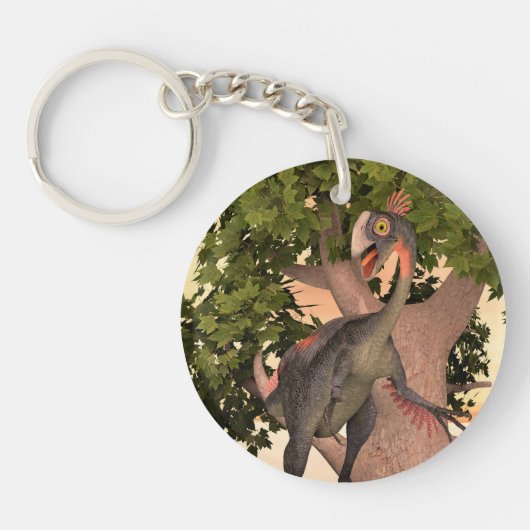 Dinosaur Gigantoraptor Schlüsselanhänger (Vorderseite)