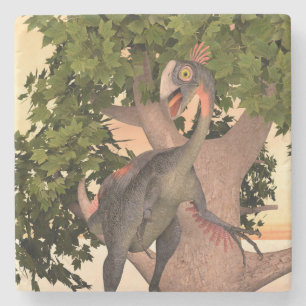 Dinosaur Gigantoraptor Steinuntersetzer