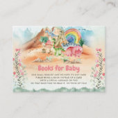 Dinosaur Girl 1. Geburtstags-Party Begleitkarte (Vorderseite)