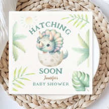 Dinosaur Girl Baby Dusche Triceratops Rosa Dino