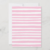 Dinosaur Girl Birthday Party Einladung (Rückseite)