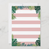 Dinosaur Girl Geburtstagsparty Einladung (Rückseite)