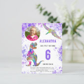 Dinosaur Girls Birthday Party Foto (Stehend Vorderseite)