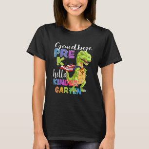 Dinosaur Goodbye Preschool Abschluss Hallo Kinder T-Shirt