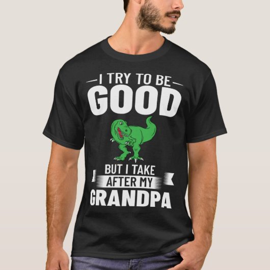 Dinosaur Grandpa Saurus Grandpasaurus T-Shirt (Vorderseite)