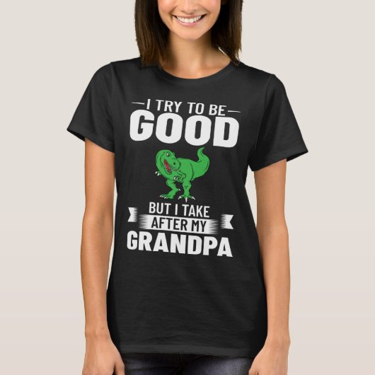 Dinosaur Grandpa Saurus Grandpasaurus T-Shirt (Vorderseite)