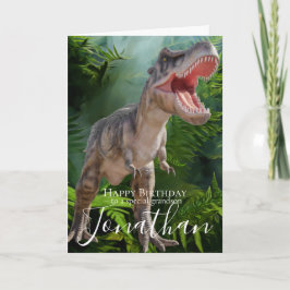 Dinosaur Grandson Birthday card Karte