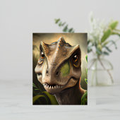 Dinosaur Graphic Folien Feiertagspostkarte (Stehend vorne)