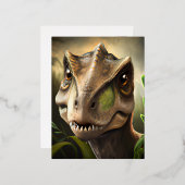 Dinosaur Graphic Folien Feiertagspostkarte (Vorderseite/Rückseite)