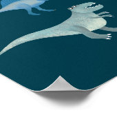 Dinosaur Green Personalisiert Poster (Ecke)