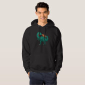 Dinosaur Groundhog Day Frühling Frühling Hoodie (Vorne ganz)