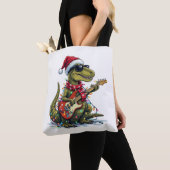 Dinosaur Guitar Player Xmas Tasche (Von Nahem)