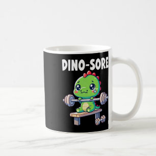 Dinosaur Gym Workout Fitness Gewichte heben Süß  Kaffeetasse