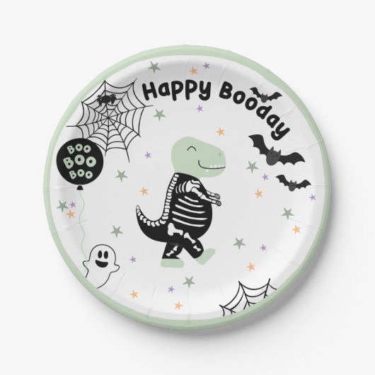 Dinosaur Halloween Party Dekoration Pappteller (Vorderseite)