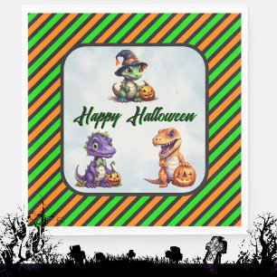 Dinosaur Halloween-Party Servietten Dino-Mash