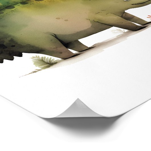 Dinosaur Hanging Poster (Ecke)